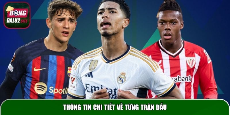 Thông tin chi tiết về từng trận đấu