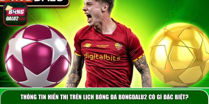 Thông tin hiển thị trên lịch bóng đá Bongdalu2 có gì đặc biệt?